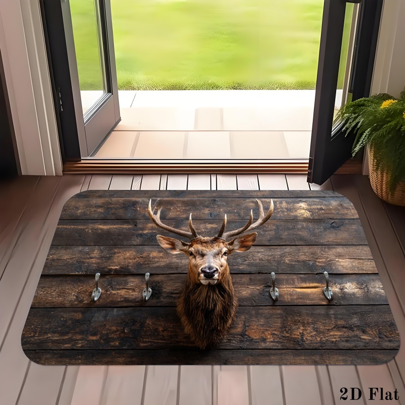 Hunting Outdoor Rug - سجادة مدخل ريفية بتصميم رأس غزال