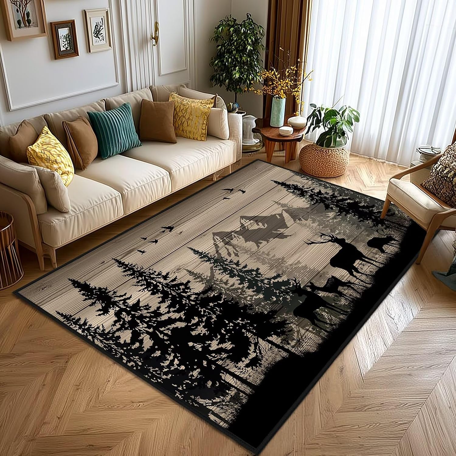سجادة صيد الغزلان بنمط التمويه - مراجعة Hunting Outdoor Rug وسعره