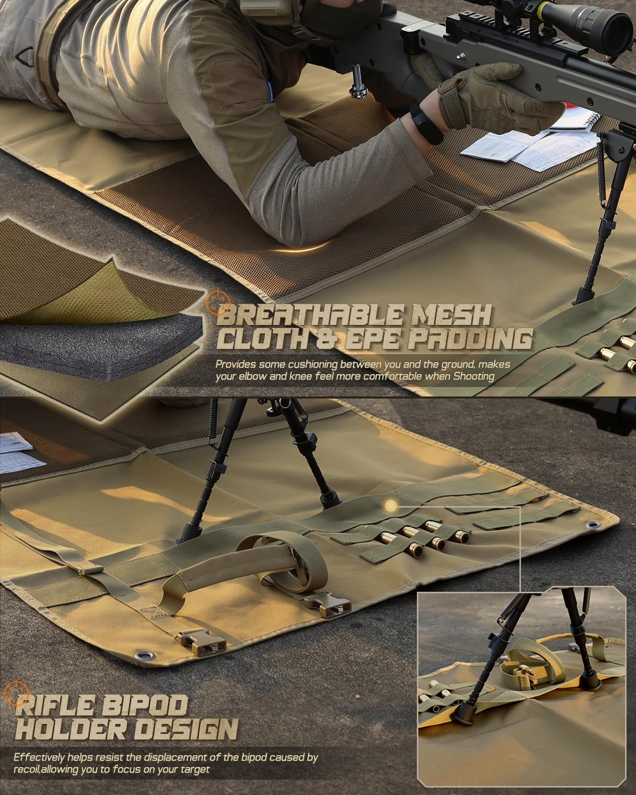 بطانية الرماية التكتيكية المعر - مراجعة Outdoor Hunting Blanket وسعره