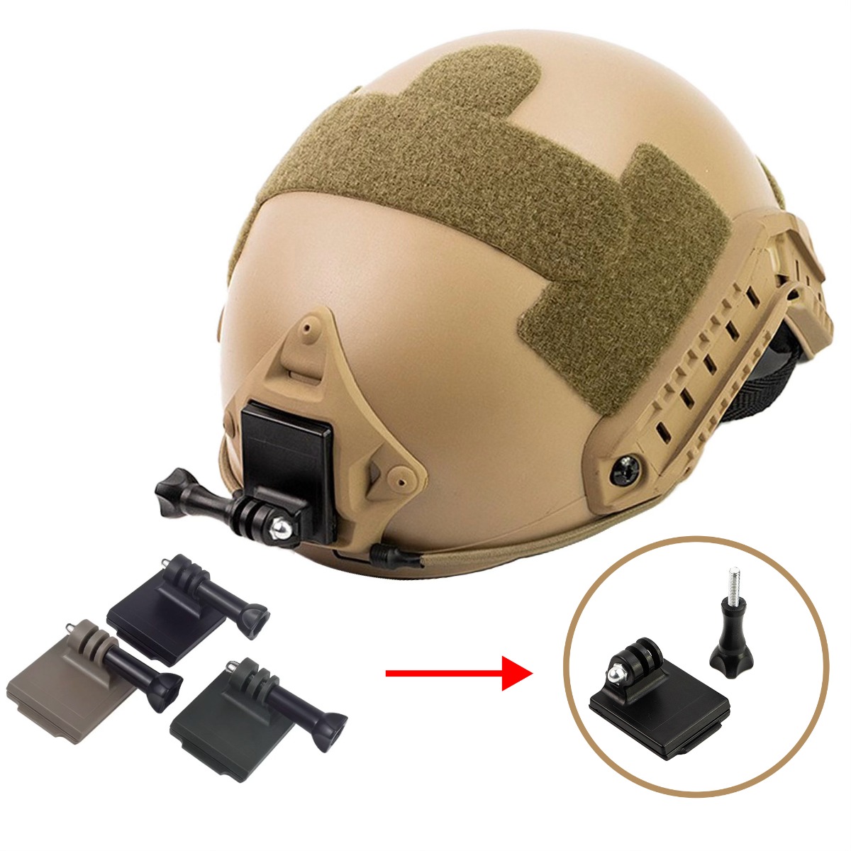 خوذة تكتيكية سريعة NVG محول خو - مراجعة Hunting Outdoor Camera وسعره