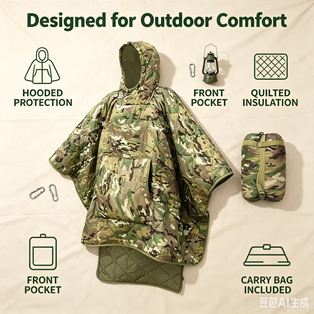 بطانية كامو مقاومة للماء وعازل - مراجعة Outdoor Hunting Blanket وسعره